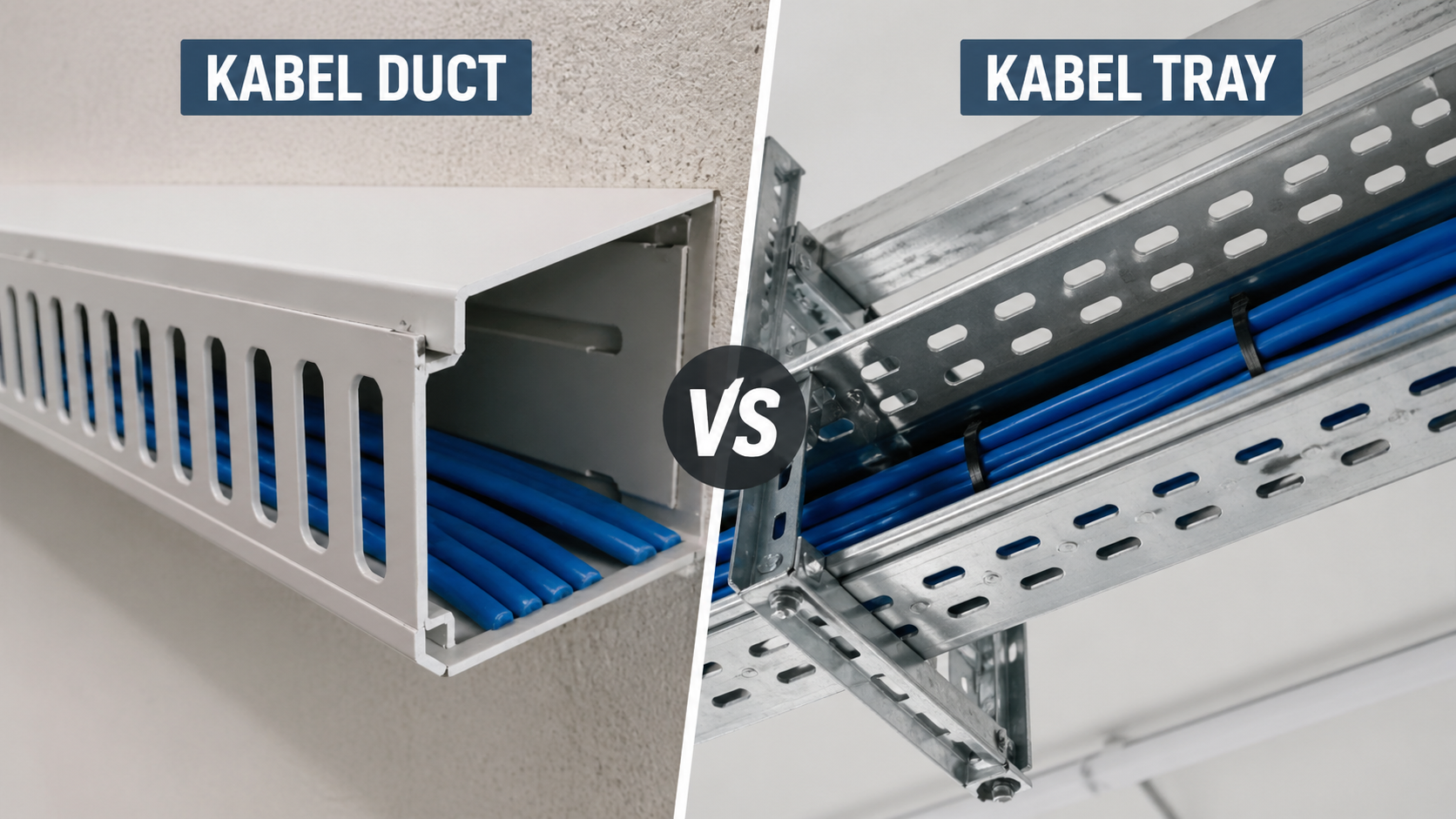 You are currently viewing Perbedaan Kabel Duct vs Kabel Tray: Panduan Lengkap Memilih Sistem Kabel yang Tepat
