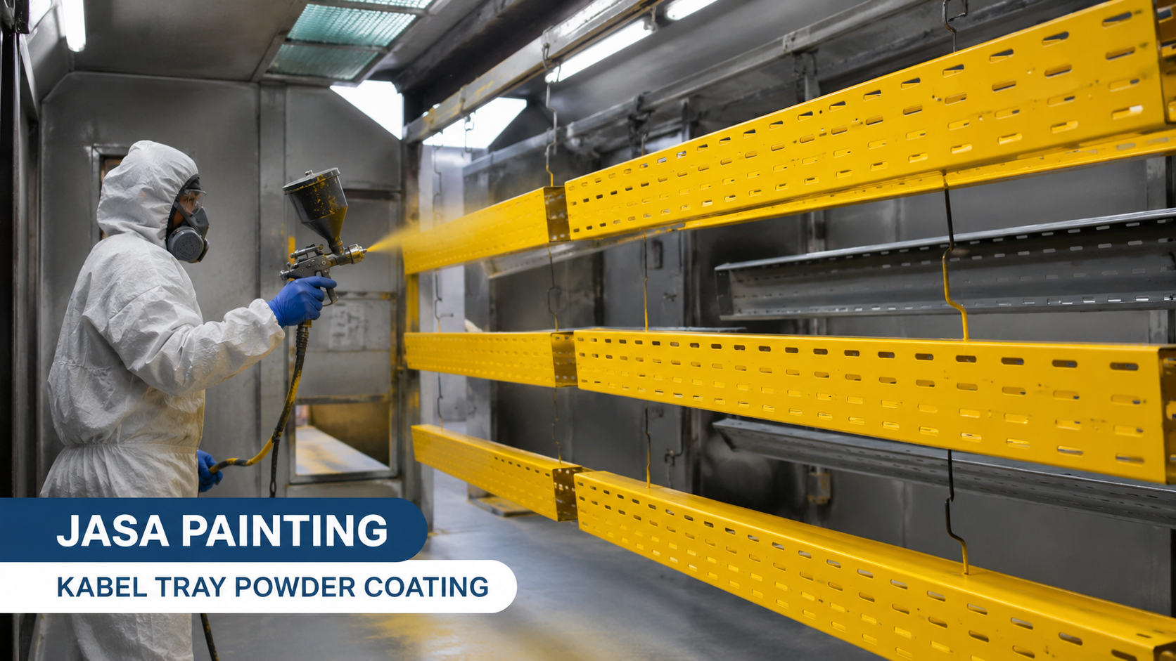 You are currently viewing Jasa Painting Kabel Tray Powder Coating dengan Finishing Presisi dan Daya Tahan Tinggi