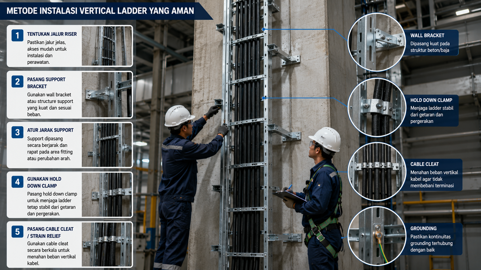Metode Instalasi Vertical Ladder yang Aman