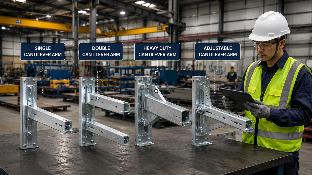 Jenis Penyangga Cantilever Arm Berdasarkan Aplikasi