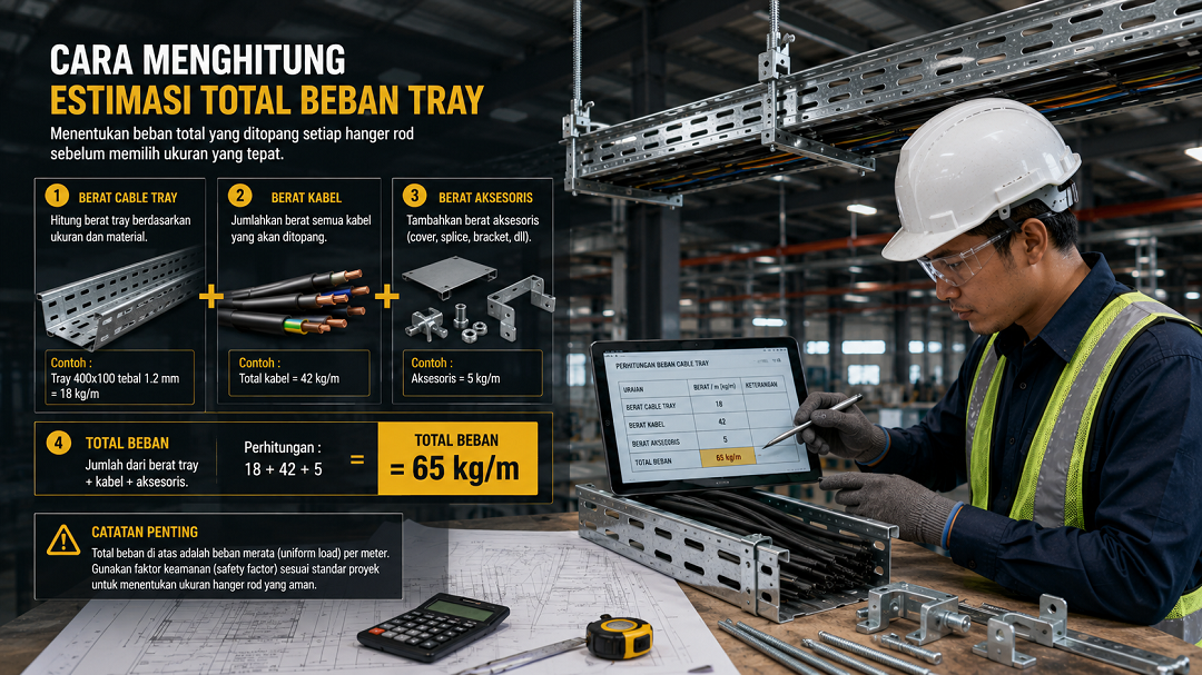 Cara Menghitung Estimasi Total Beban Tray
